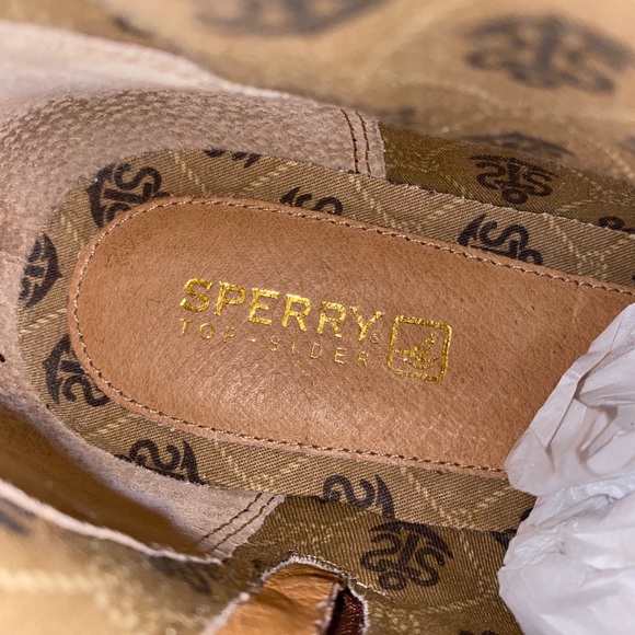 Sperry Topsliders Gray Diamond Quilted Brown Leather Boots Size 8 very classy - Picture 6 of 14